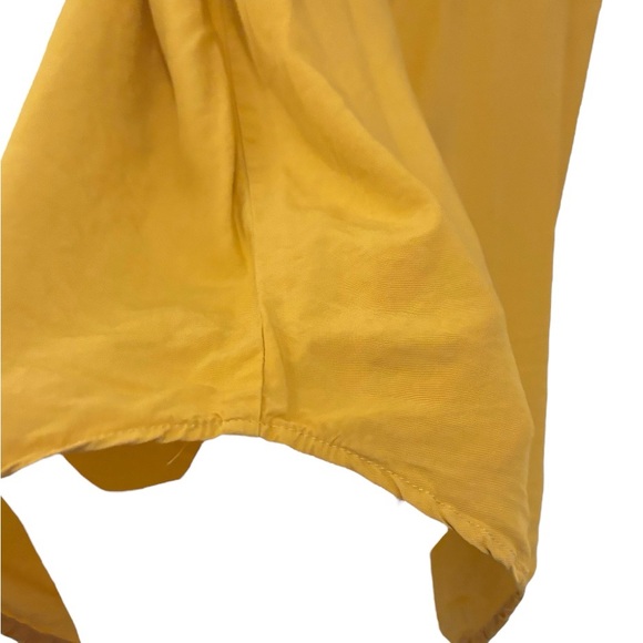 Thread + Supply Yellow/Gold Summer Shirt Dress -Small - Picture 5 of 5